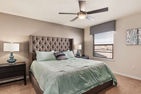 Come home to comfort with this upstairs king bedroom