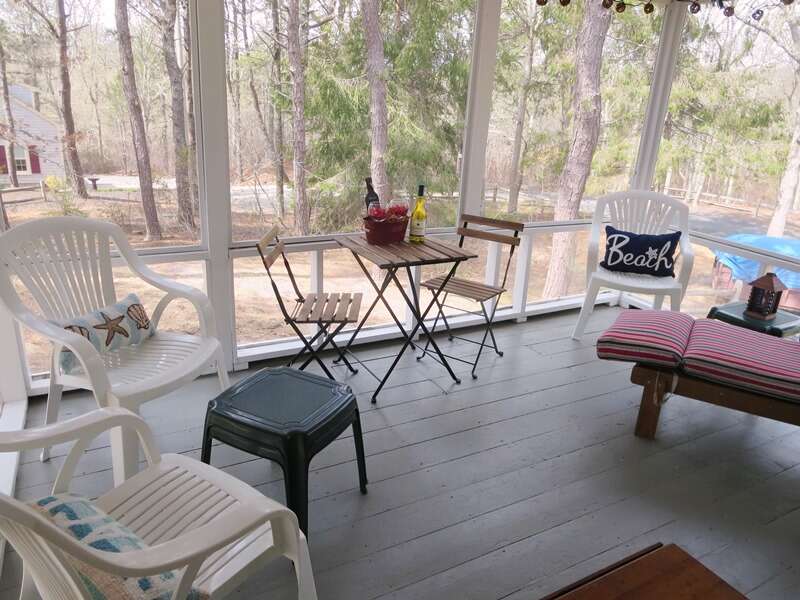 Screened in porch-41 Whip O Will  Harwich Cape Cod - New England Vacation Rentals