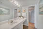 Private Master Bath has an Extended Vanity and shower/tub combo.