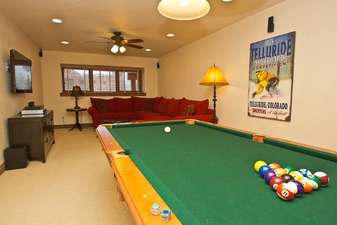 Pool Table in the Family Room