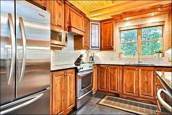 Gourmet Kitchen with Stainless Steel Appliances