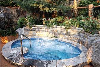 Unwind in 1 of the 2 Shared Outdoor Hot Tubs