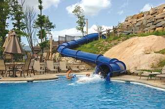 Enjoy the Water-slide in the Summer Months!