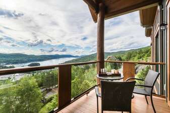 The Private Balcony has a Stunning Lake View