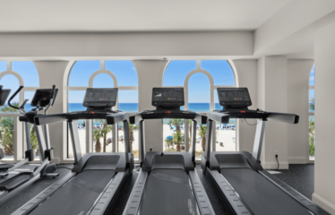 Newly renovated fitness center with gulf views!