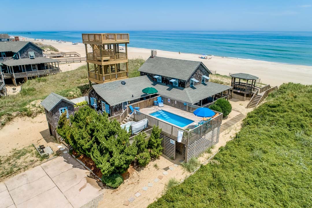 Aerial View of The Beach House
