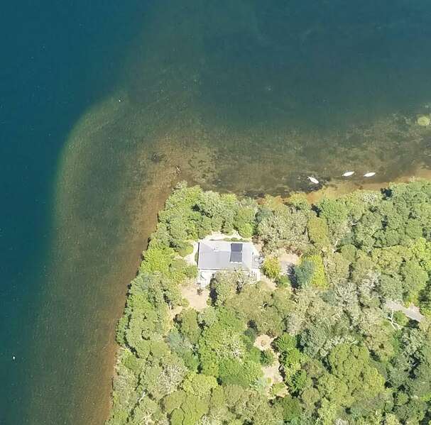 Ariel Photo of 160 Long Pond Drive Harwich Cape Cod- Located directly on the pond!-Harwich Cape Cod - New England Vacation Rentals