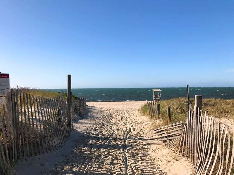 Entry to South Middle Beach South Yarmouth Cape Cod less than a half mile away - New England Vacation Rentals