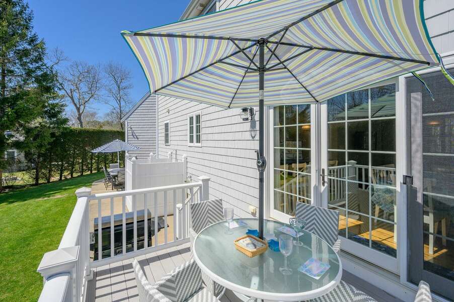All outdoor living spaces maintain connection for ease of use - 9 Wilfin Road South Yarmouth Cape Cod - Four Shore - NEVR