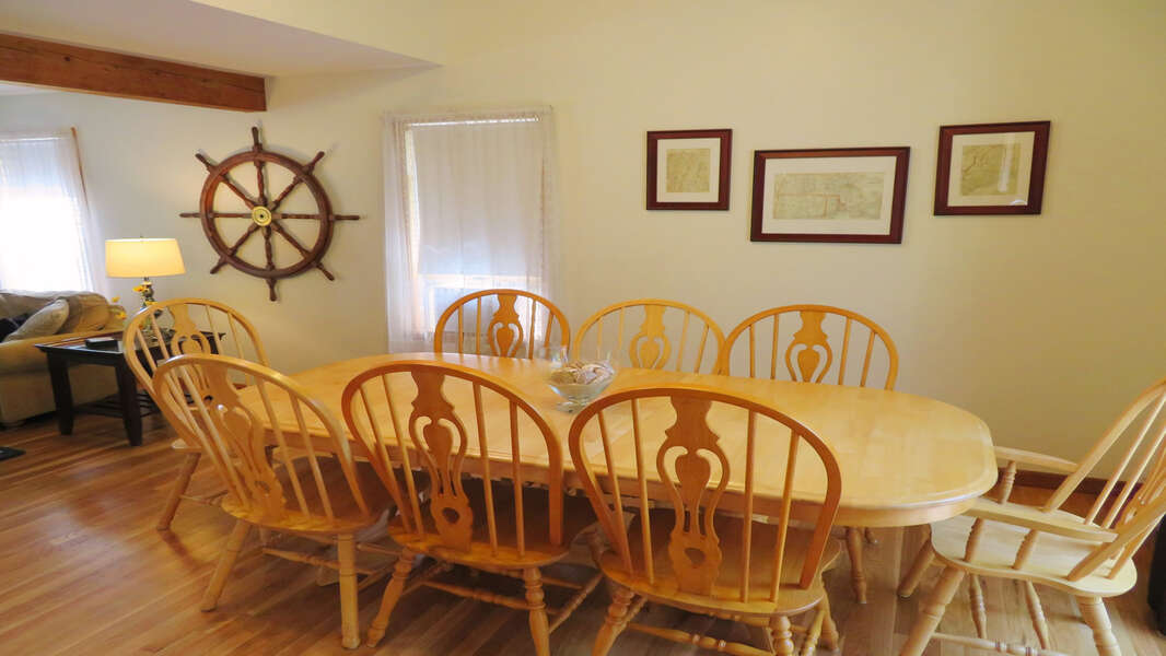 View of dining from kitchen area-180 Hardings Beach Road Chatham Cape Cod - New England Vacation Rentals