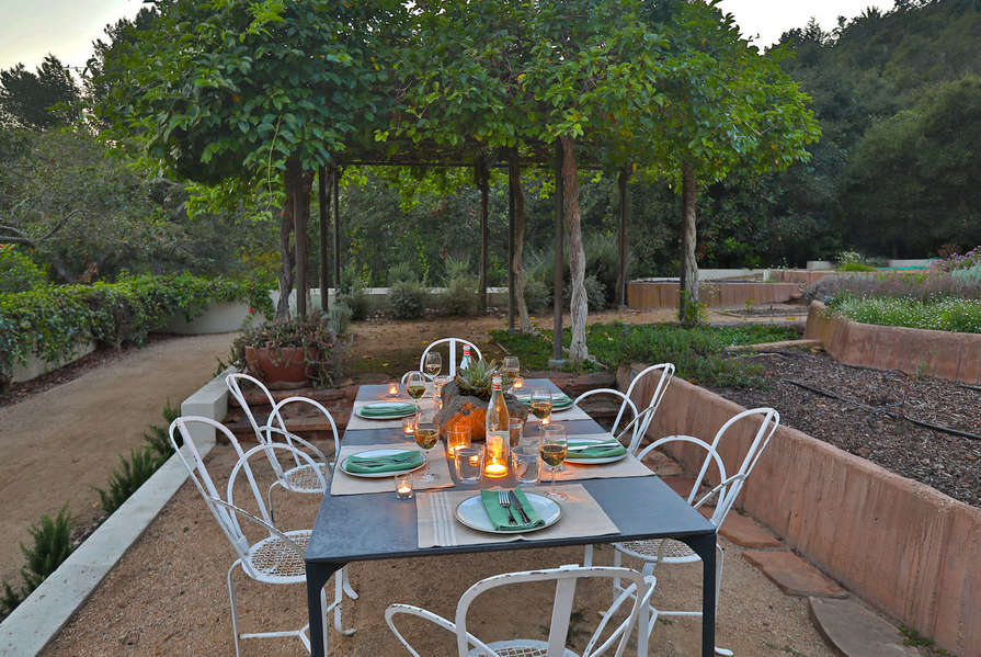 Dine amongst the renowned garden