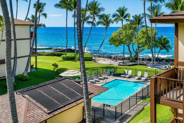 Ocean View from this Kona Hawai'i vacation rental