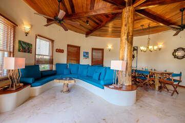 Indigo Belize 4A Main living room area