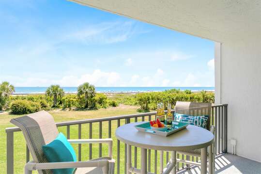 Direct ocean view from your private & spacious balcony
