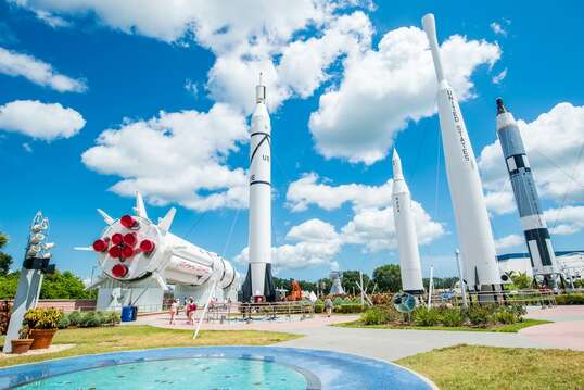 Close to the Kennedy Space Center - maybe you can catch a launch when you are visiting!