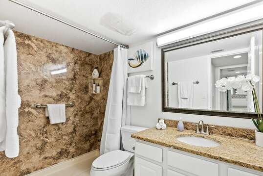 Bright and upgraded bathrooms