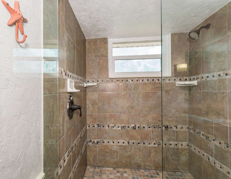Master Bath with large walk in shower.