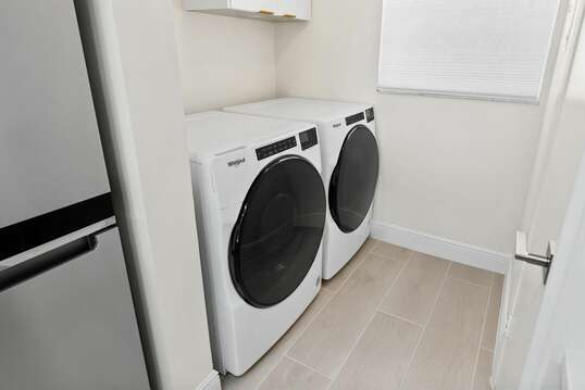 Washer & dryer in the unit