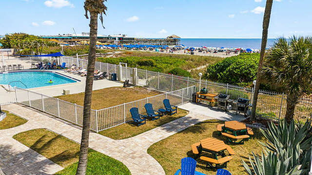 Grills, pool, patio, beach; All in one place!