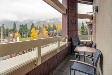 Private Balcony with view of Blackcomb Mountain