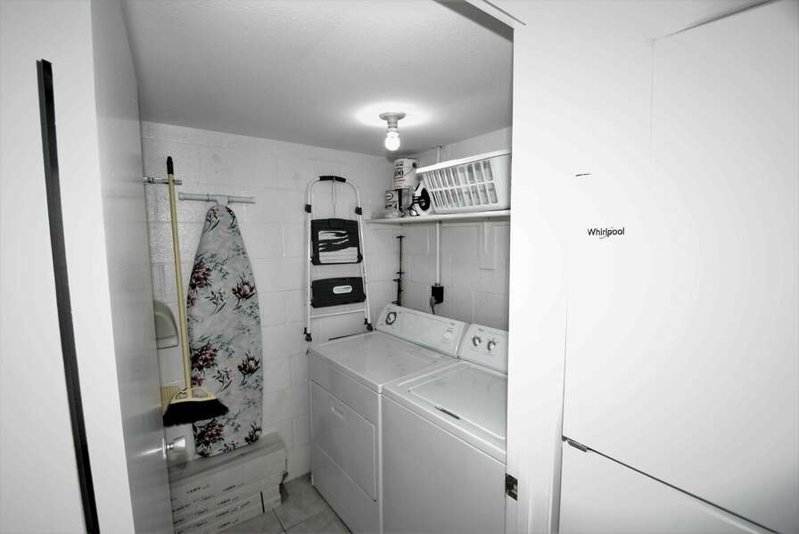 Washer and dryer within unit