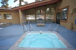 Small pool is open during summer months only. Covered firepit and BBQ open year round