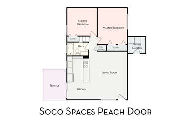 Soco Spaces Peach Door: Floor Plan