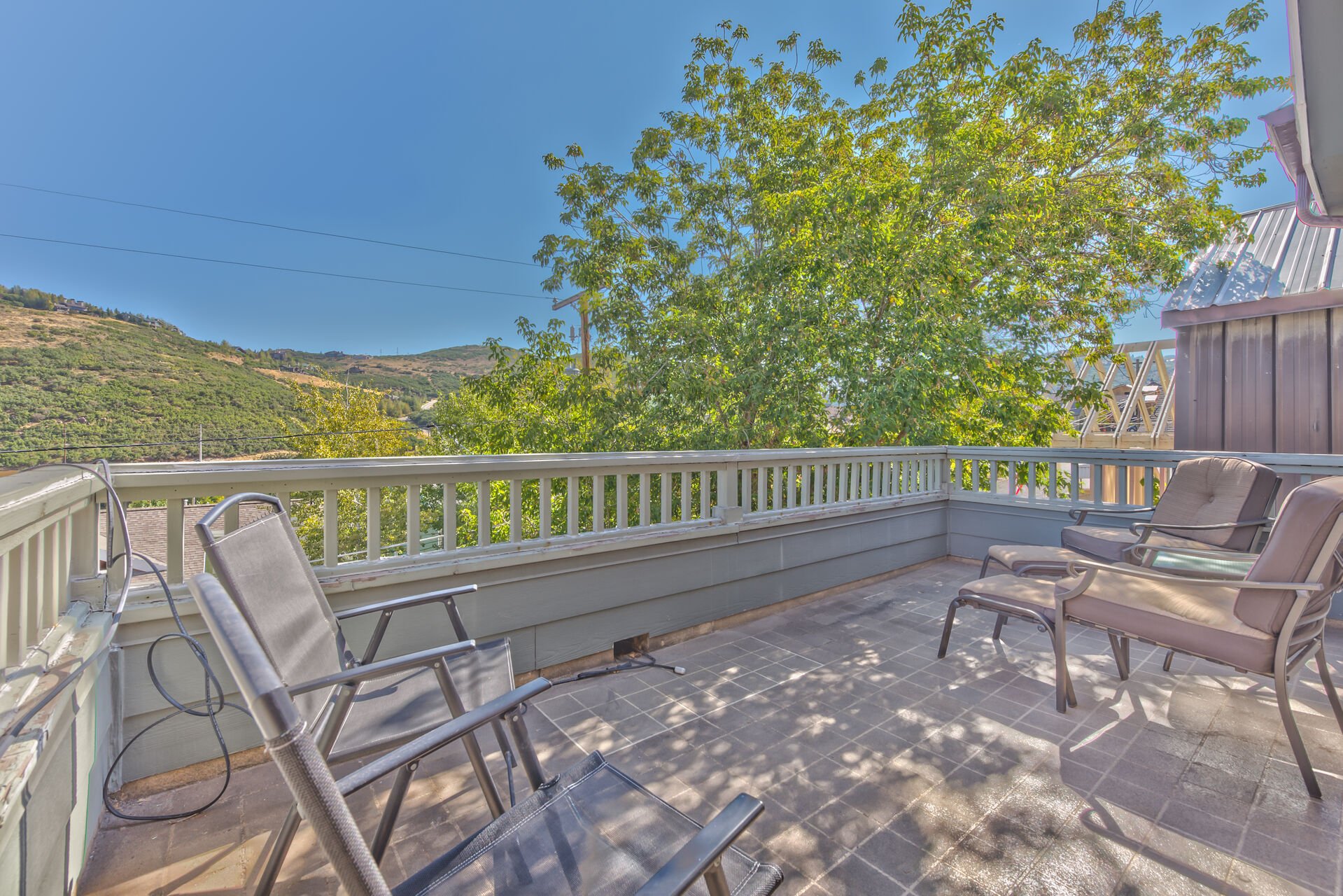 Master Suite Deck with Beautiful Views of the Mountains and Historic Park City