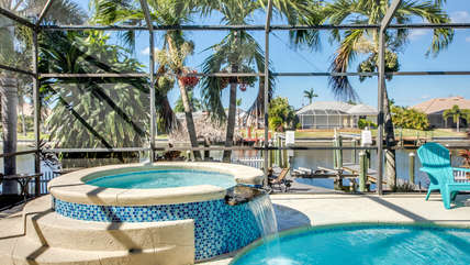 Pool and spa vacation rental in Cape Coral