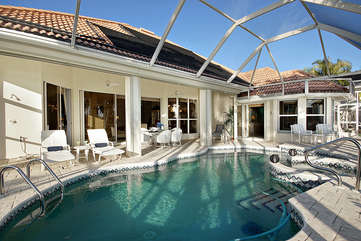 Private pool with southern exposure Cape Coral FL