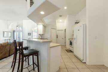 vacation rental with large kitchen