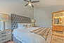 Grand Master Bedroom on the Upper Level with a King Bed, Private Full Bath with a 55
