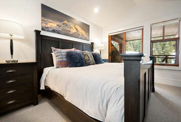 Master Bedroom with King Bed & Smart TV