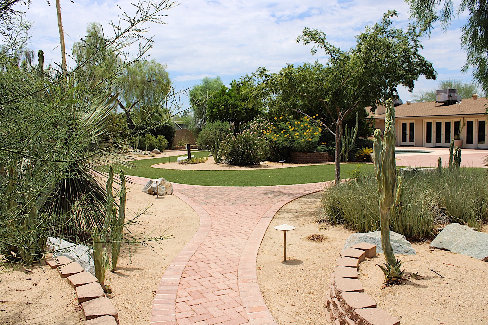 Walking paths throughout the property to view the wonderful landscaping