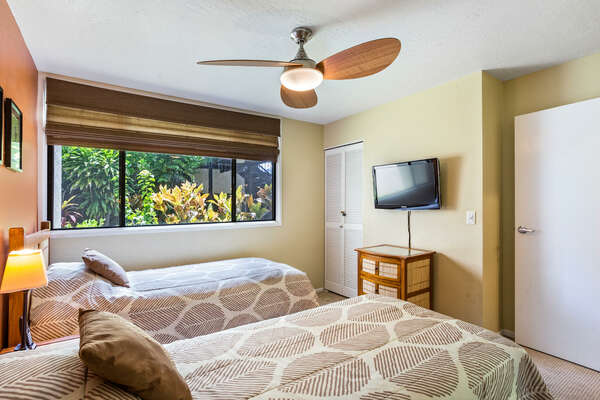 2nd Bedroom inside our Kona Vacation Villa