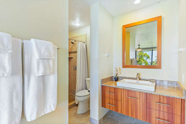 Updated Bathroom at Country Club Villas 120