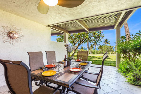 Lanai with Golf Course Views at Country Club Villas 120