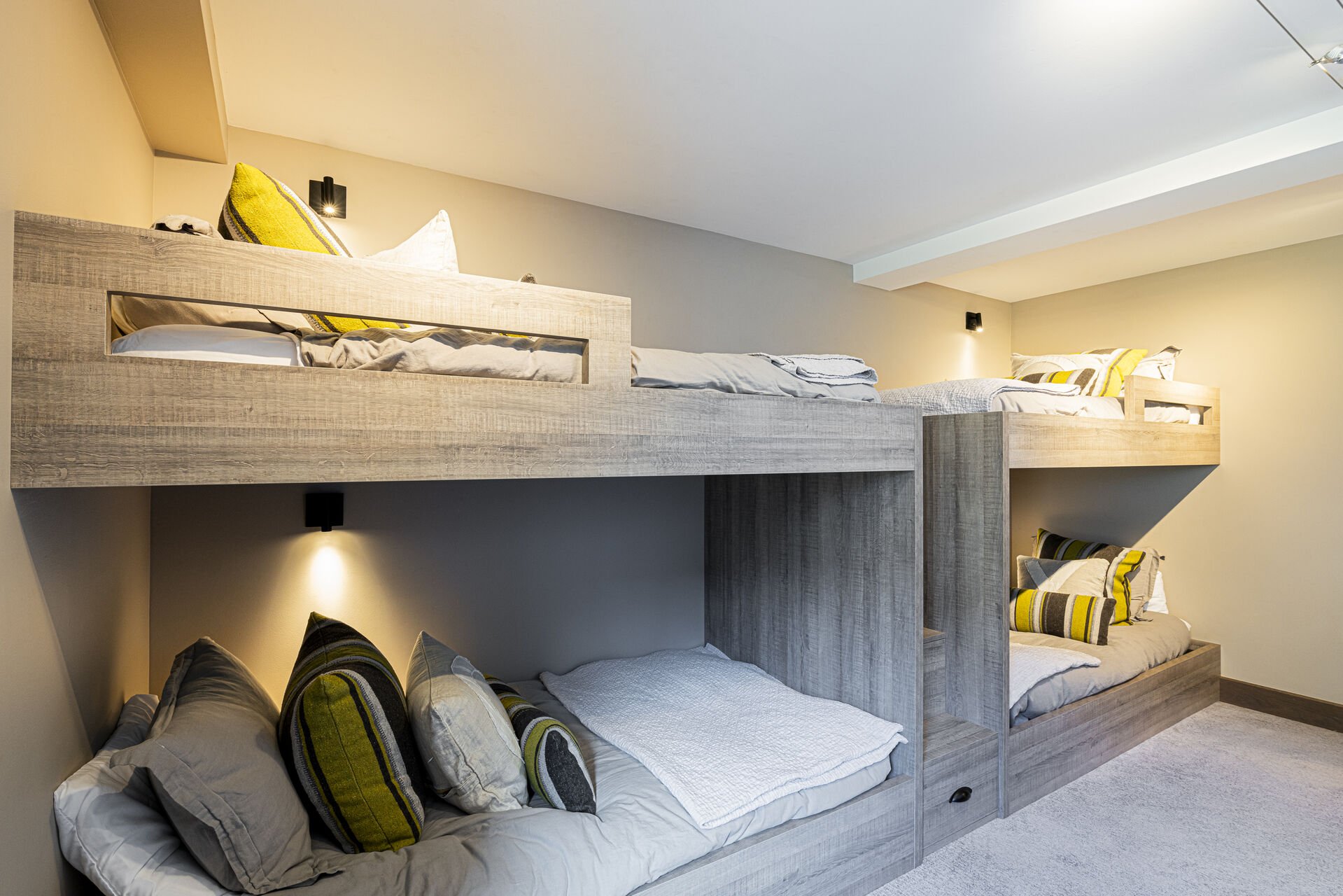 Bunk Beds - Each with Their Own Reading Lights