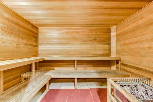 Gender specific saunas available within the locker rooms!