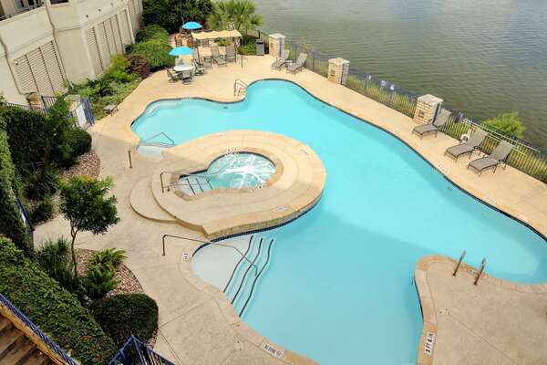 There are 3 pools and hot tubs available for you to enjoy! Tons of seating for you to unwind and relax.