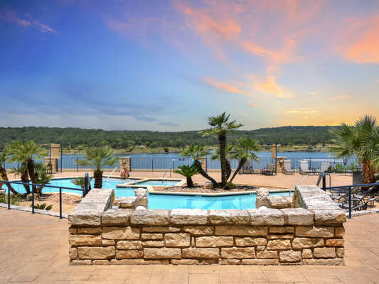Be spoiled by one of the 3 pools on The Island! Unwind in a Hot tub at each pool as well - that view!!