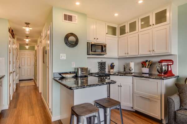 Kitchen fully equipped w/ new appliances & every gadget you'll need & more!