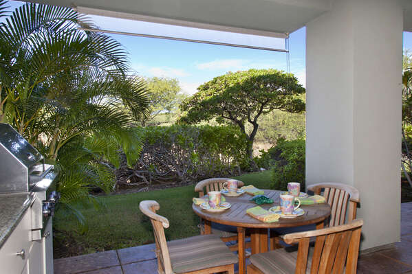 Lanai with Private BBQ, and Outdoor Dining Table