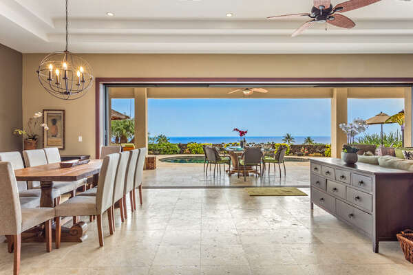 Ocean Views from the Living area at Hale Akoa