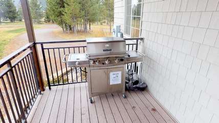 A grill is available for all your barbecuing needs.