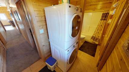 A washer and dryer available for your use while staying at Black Bear'ry Inn.