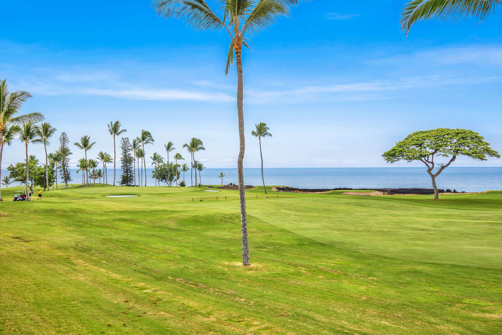 Enjoy an ocean view across the golf course