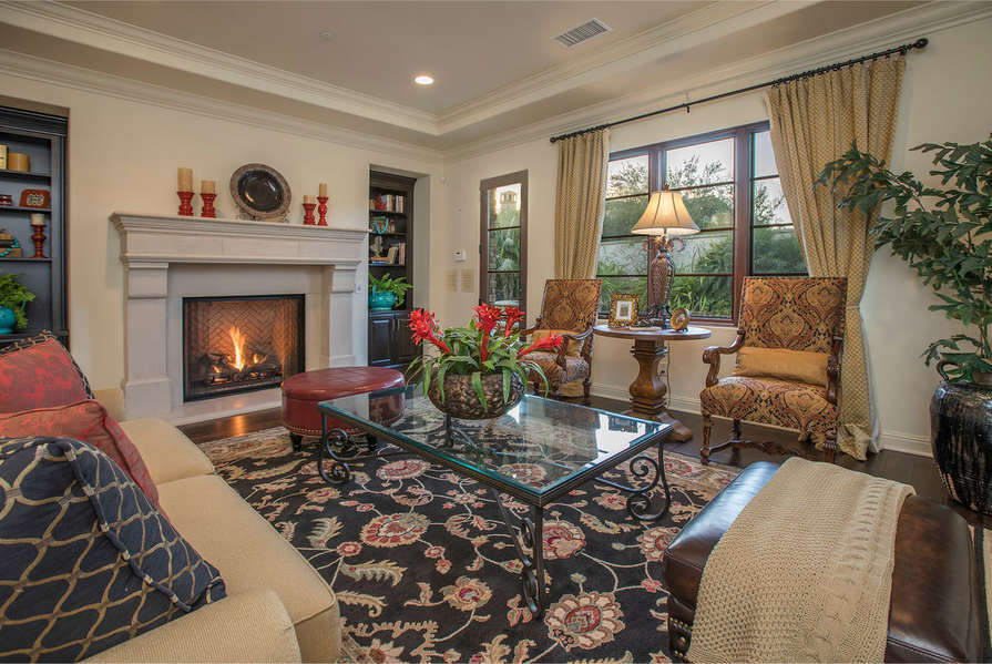 Share memories by the fire in the Family Room