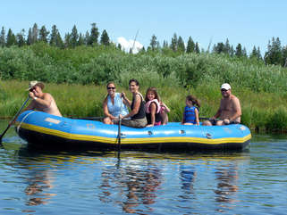 Rafting just 15 minutes from cabin.  Macs Inn offers rafts, canoes etc. to add to your family fun.