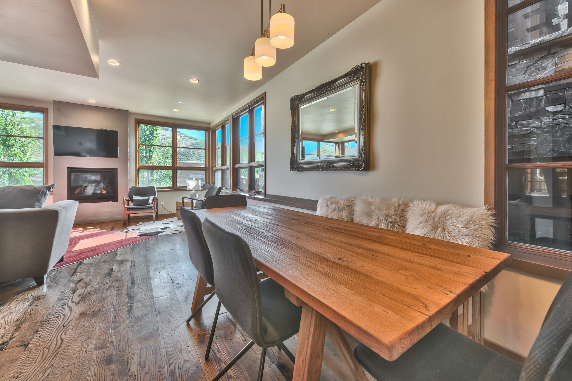 Dining Area with Seating for 8 with Radiant Heat Flooring